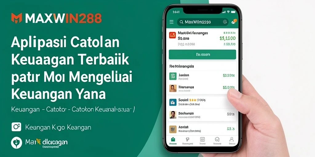 Antarmuka aplikasi MAXWIN288 yang menampilkan catatan keuangan yang rapi dan terstruktur.