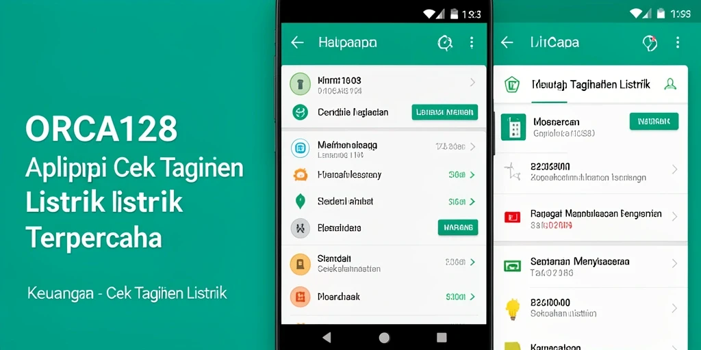 Tampilan antarmuka ORCA128 yang intuitif dan informatif untuk cek tagihan listrik.
