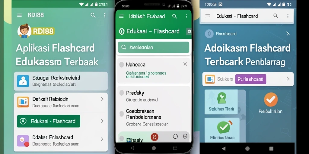 Antarmuka RDI88 yang interaktif dan mengasyikkan saat belajar menggunakan Flashcard.