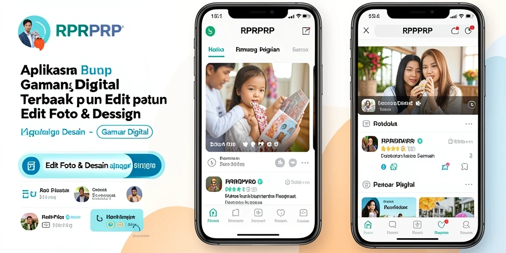 Antarmuka pengguna RPRPRP yang sederhana dan efektif untuk Gambar Digital.