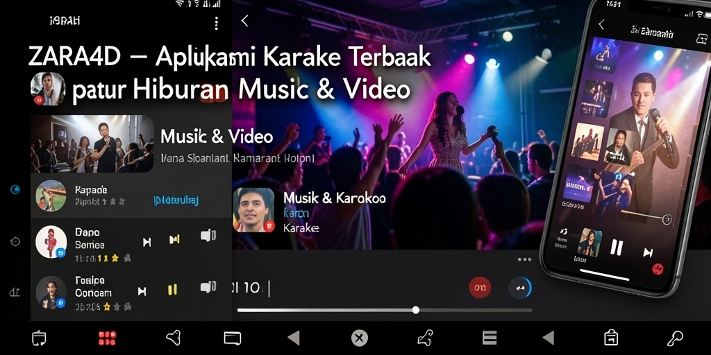 Antarmuka ZARA4D yang intuitif dan menarik untuk karaoke.