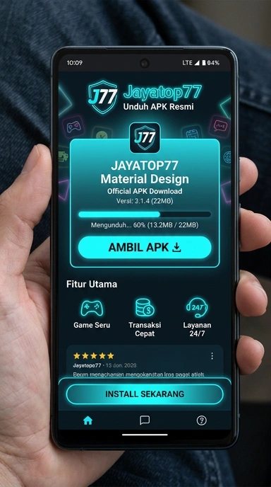 Tampilan halaman APK jayatop77